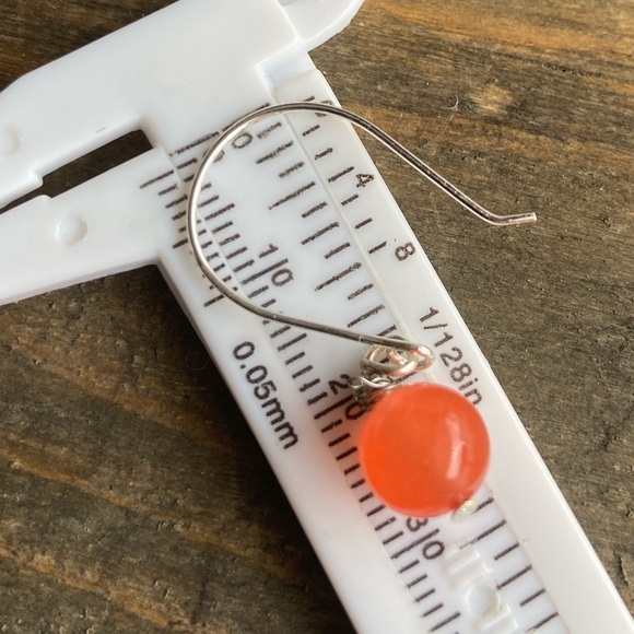 Alquimia Silver and Orange Earrings - Picture 2 of 3